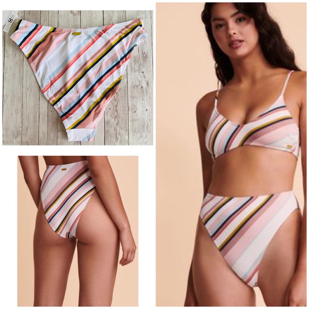 🔆 Roxy PT Beach Classics High Waist High Leg Bikini Bottom